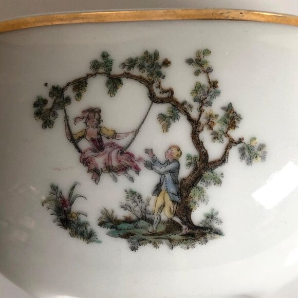 Victorian Hand Painted Porcelain Wall Pocket Vase Vintage Andrea By Sadek Japan - Picture 2 of 7